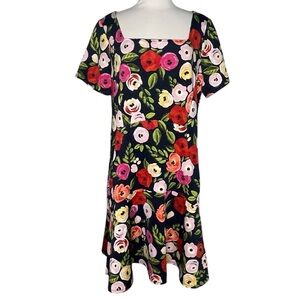 Lane Bryant 18 rose floral print dress